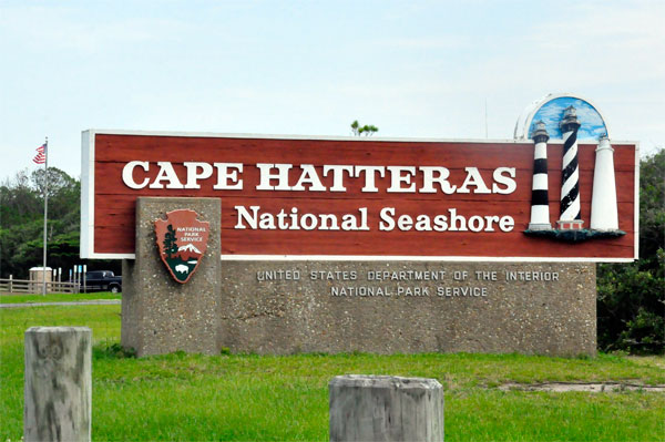 Cape Hatteras National Seashore sign